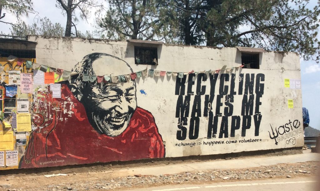 Eko Graffiti, znalezione w Indiach 
